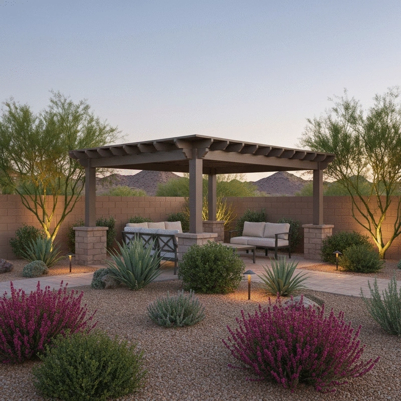 Pergolas for Desert Heat in North Scottsdale, Cave Creek