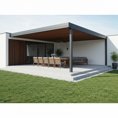 Patio cover outdoor living space