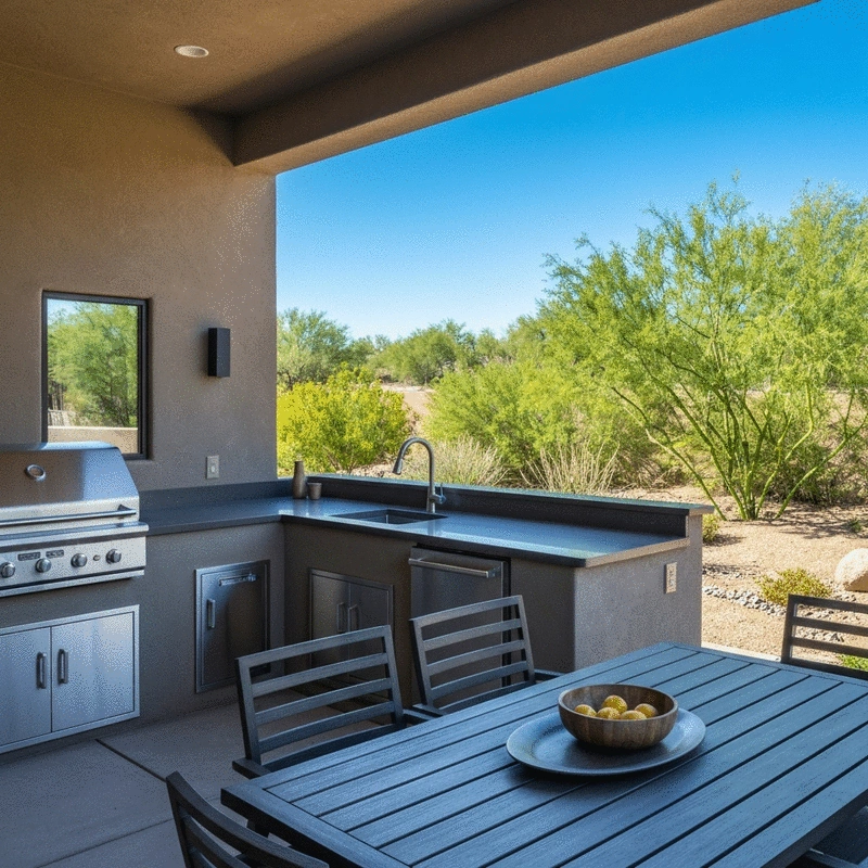 Outdoor Kitchen Near Cave Creek Town Center