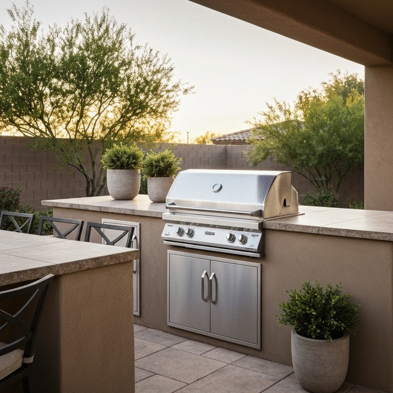 Built-in Grill Outdoor Kitchen Cave Creek, Kierland
