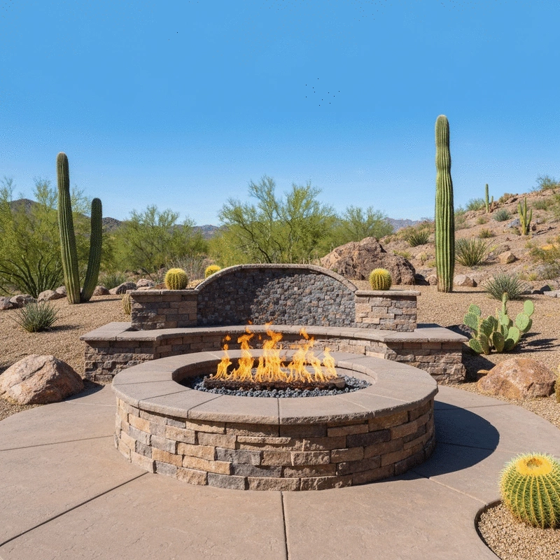 Custom Fire Features in Rancho Manana, Cave Creek