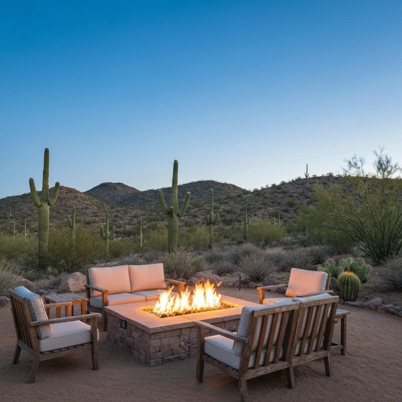 Fire Features Near Spur Cross, Cave Creek