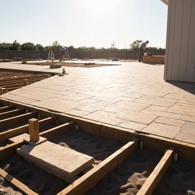Patio construction process