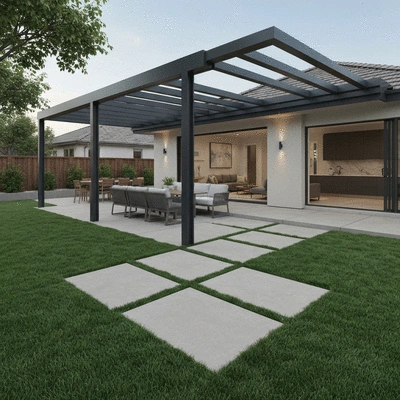 Backyard remodeling process