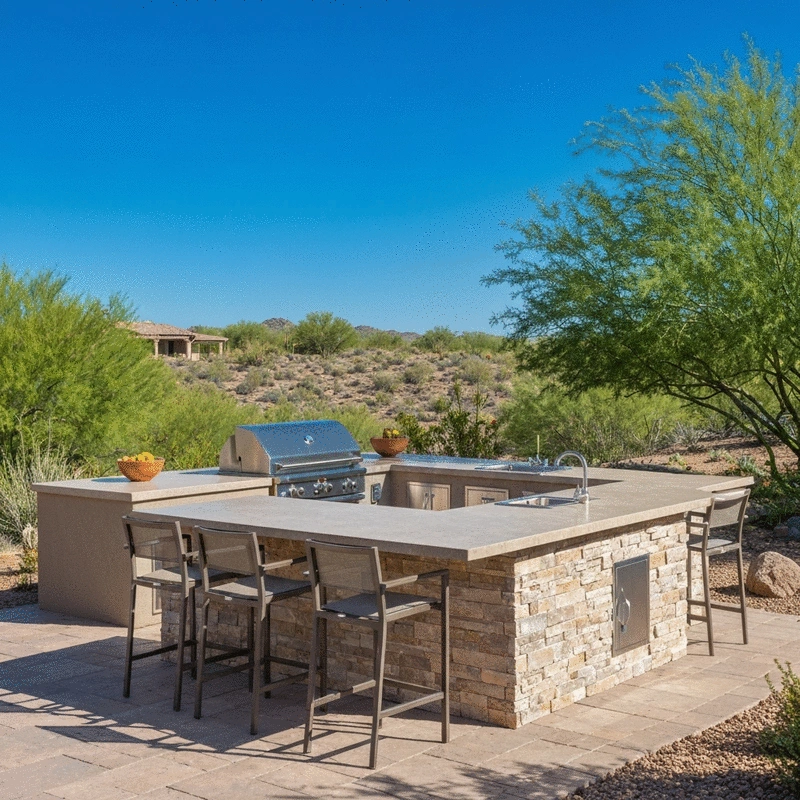 Heat-Resistant Outdoor Kitchens Cave Creek, Pinnacle Peak