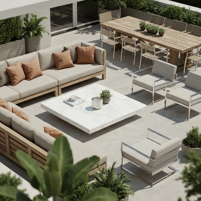 Stylish patio design