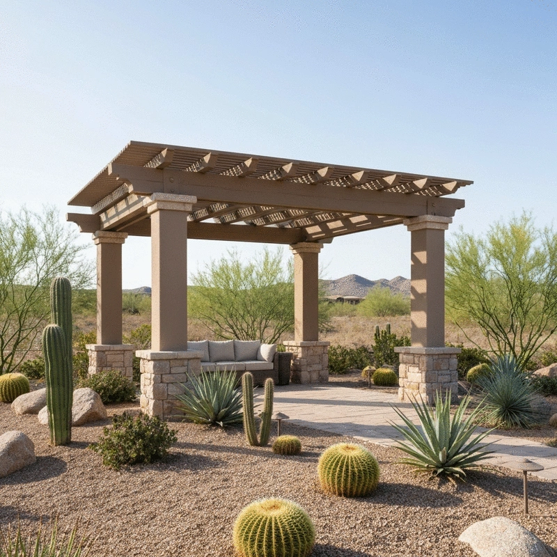 Pergolas Near Desert Mountain, Cave Creek