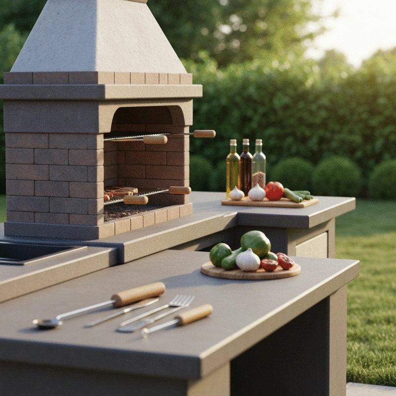 BBQ Island Installation Cave Creek, Black Mountain