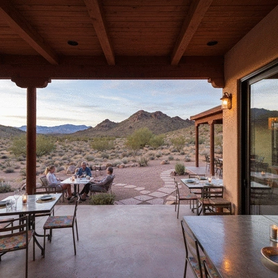 Patio dining in Cave Creek