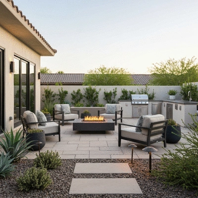 Image of a beautifully designed patio in North Scottsdale