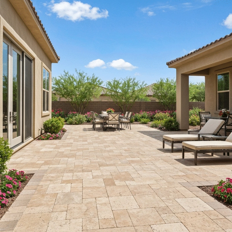 Travertine Patios in Anthem, AZ
