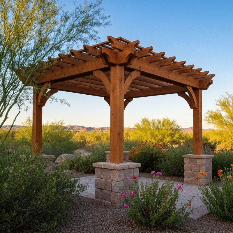 Professional Pergola Builders in Cave Creek, Spur Cross